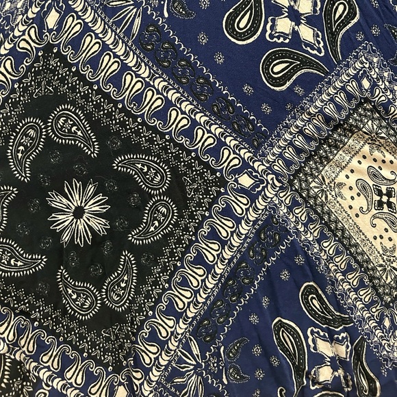 Free People Black and Navy Paisley Dress - Picture 4 of 4